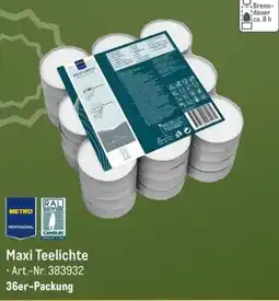 METRO METRO PROFESSIONAL Maxi Teelichte Angebot