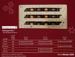 METRO Tarrington House Glaskugel-Sets Angebot