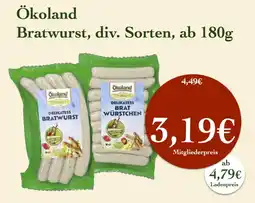 LPG Biomarkt Ökoland Bratwurst Angebot
