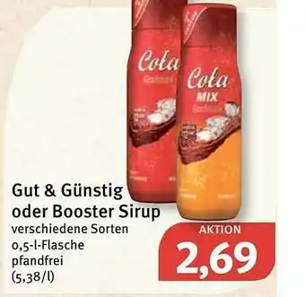 Feneberg Gut & Günstig Oder Booster Sirup Angebot