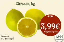 LPG Biomarkt Zitronen Angebot