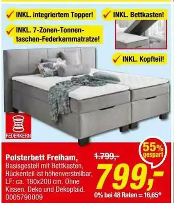 Opti Wohnwelt Polsterbett Freiham Federkern Angebot