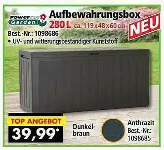 Norma24 Powertec Garden Aufbewahrungsbox Angebot