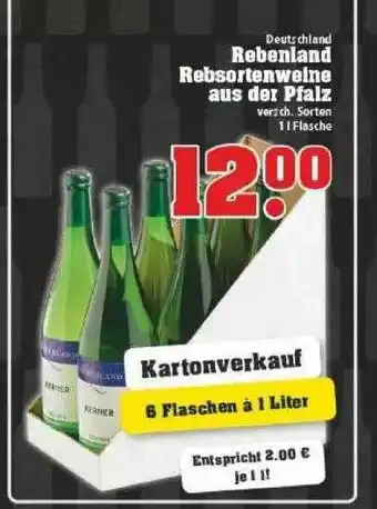 trinkgut Rebenland Rebsortenweine Aus Der Pfalz Angebot