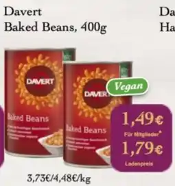 LPG Biomarkt Davert Baked Beans Angebot