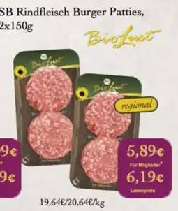 LPG Biomarkt SB Rindfleisch Burger Patties Angebot