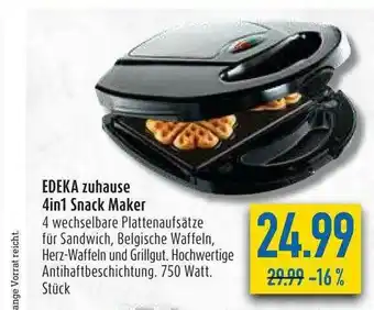 diska Edeka Zuhause 4in1 Snack Maker Angebot