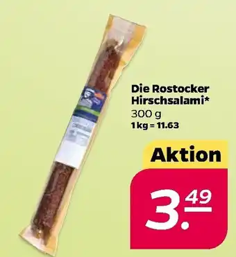 NETTO Die Rostocker Hirschsalami 300g Angebot