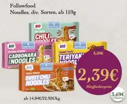 LPG Biomarkt Followfood Noodles Angebot