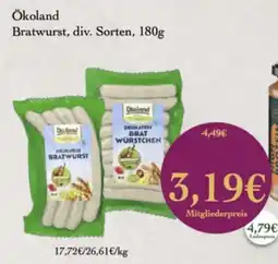 LPG Biomarkt Ökoland Bratwurst Angebot