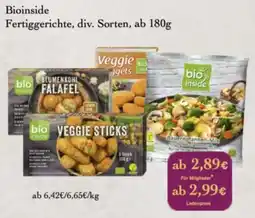 LPG Biomarkt bio inside Fertiggerichte Angebot