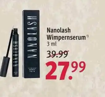 Rossmann Nanolash Wimpernserum Angebot