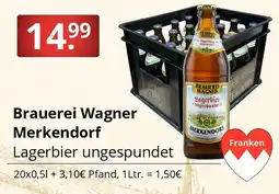 Sagasser Brauerei Wagner Lagerbier ungespundet Angebot