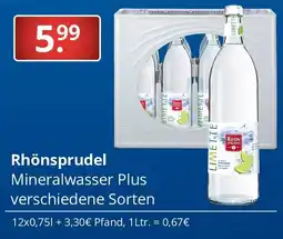 Sagasser Rhönsprudel Mineralwasser Plus Angebot