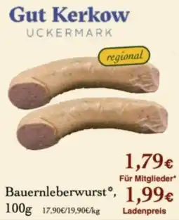 LPG Biomarkt Gut Kerkow Bauernleberwurst* Angebot