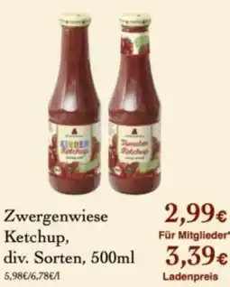 LPG Biomarkt Zwergenwiese Ketchup Angebot