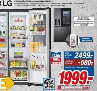 Expert Klein Lg Kühl-gefrier-kombination Gsxv90mcde Angebot