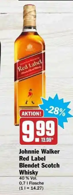 dodenhof Johnnie Walker Red Label Blendet Scotch Whisky Angebot