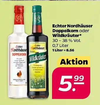 NETTO Echter Nordhäuser Doppelkorn oder Wildkräuter 0,7L Angebot