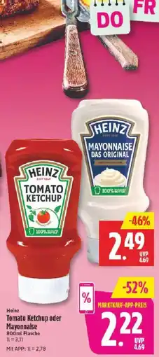 Marktkauf Heinz Tomato Ketchup oder Mayonnaise Angebot
