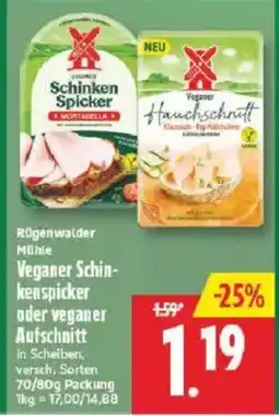 Marktkauf Rügenwalder Milch Vegane Schinkenspäcker oder veganer Aufschnitt Angebot