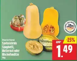 Marktkauf Deutschland Spelsekürbis Spaghetti, Butternut oder Bischofsmütze Angebot