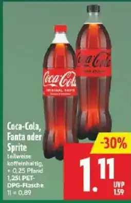 Marktkauf Coca-Cola, Fanta oder Sprite Angebot