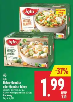 Marktkauf Iglo Rahm-Gemüse oder Gemüse-Ideen Angebot