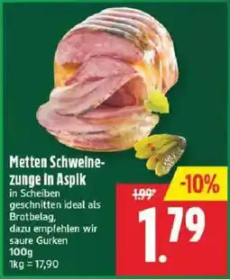 Marktkauf Metten Schweinezunge in Aspik Angebot