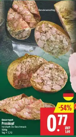 Marktkauf Bauerngut Presskopf Angebot