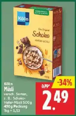 Marktkauf Kölln Müsli Schoko-Hafer-Müsli Angebot