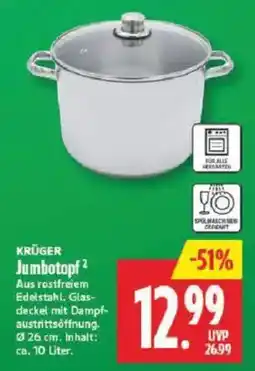 Marktkauf KRÜGER Jumbotopf Angebot