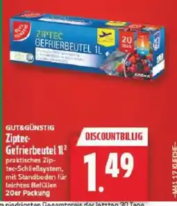 Marktkauf Ziptec Gefrierbeutel Angebot