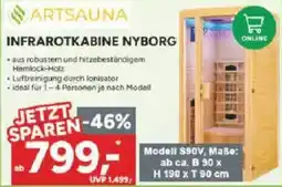 Marktkauf ARTSAUNA INFRAROTKABINE NYBORG Angebot