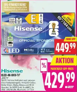 Marktkauf Hisense QLED-4K-UHD-TV Angebot