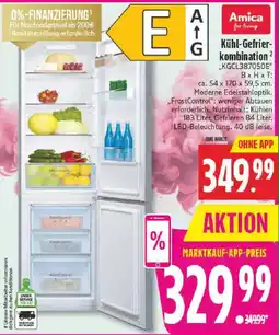 Marktkauf Amica Kühl-Gefrier-kombination Angebot