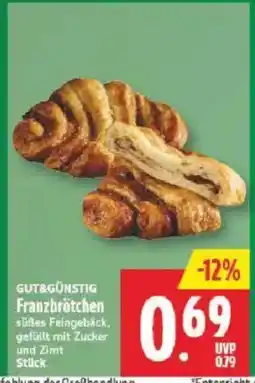 Marktkauf GUT&GÜNSTIG Franzbrötchen Angebot