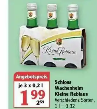 Globus Schloss Wachenheim Kleine Reblaus Angebot