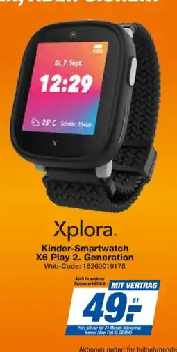 Expert Xplora Kinder-Smartwatch X6 Play 2. Generation Angebot