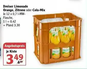 Globus Dreiser Limonade Orange Zitrone Oder Cola-mix Angebot