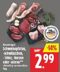 Marktkauf Bauerngut Schwellenpfoten, -schwänzchen, -leber, -herzen oder -nieren** Angebot