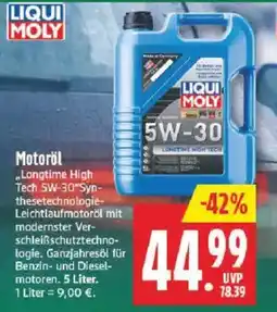 Marktkauf LIQUI MOLY Motoröl Longtime High Tech 5W-30 Angebot