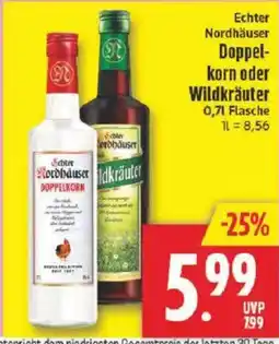 Marktkauf Echter Nordhäuser Doppelkorn oder Wildkräuter Angebot