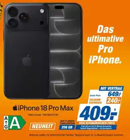 Expert iPhone 18 Pro Max Angebot