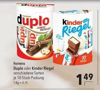 CITTI Markt Ferrero Duplo Oder Kinder Riegel Angebot