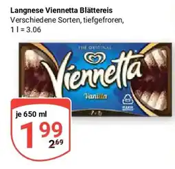Globus Langnese Viennetta Blättereis Angebot