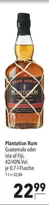 CITTI Markt Plantation Rum Angebot