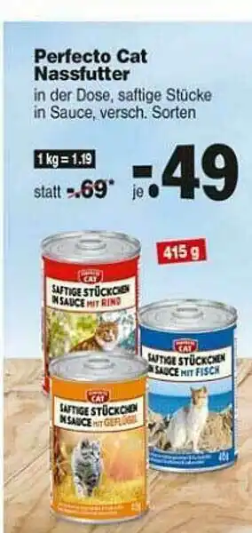 Repo Markt Perfecto Cat Nassfutter Angebot