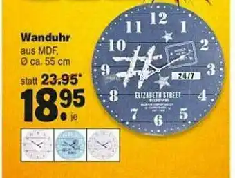 Repo Markt Wanduhr Angebot