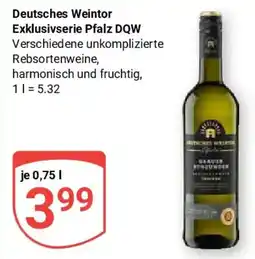 Globus Deutsches Weintor Exklusivserie Pfalz DQW Angebot